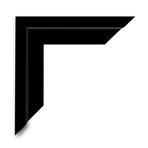 Floater Frame Black 1.5cm Flat